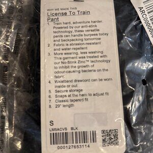 NWT Lululemon License to Train Pant | Men’s S | Performance Training